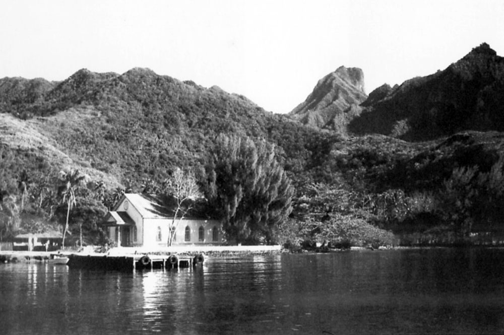 Le temple protestant de Horeba à Afareaitu en 1967