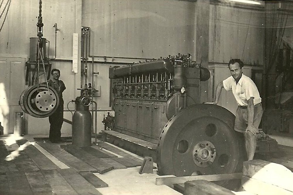 Générateur de la centrale électrique de Makatea. 