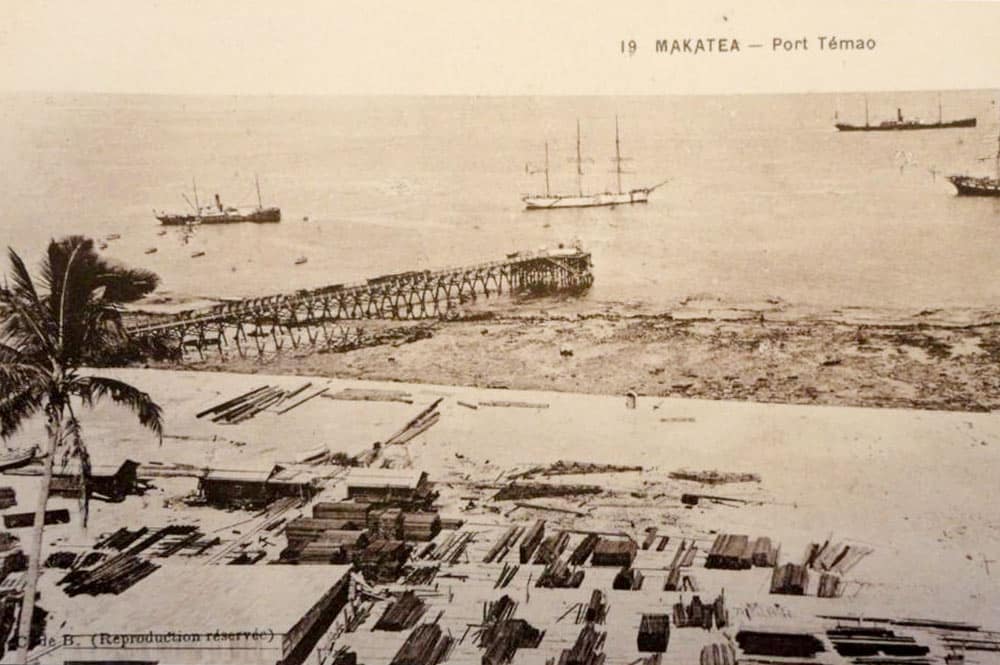 Port de Temao à Makatea. Photo C. de Balman