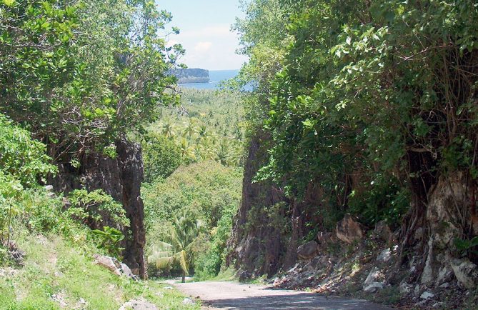 Route de Moumu à Makatea. © Tahiti Heritage