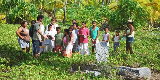 Classe patrimoine à Fakahina