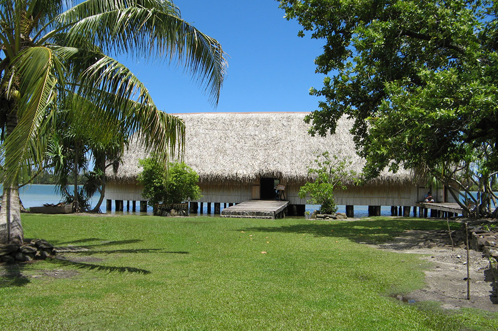 Fare pote'e de Maeva, à Huahine