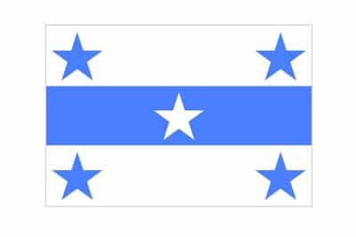 Drapeau de l'archipel des Gambier, Polynésie française