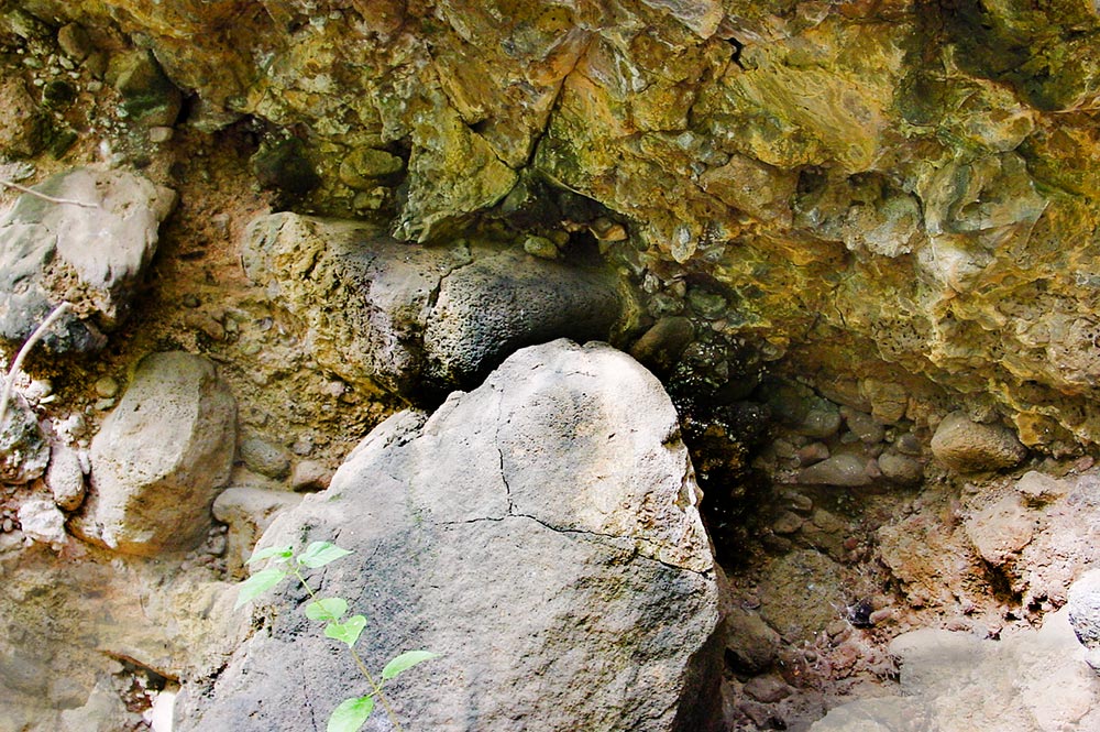 Grotte Parau, Naohata à Pirae. © Tahiti Heritage