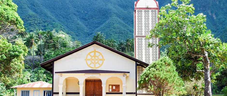 Eglise Sainte-Thérèse-de-l'Enfant-Jésus de Hane à Ua Huka, Marquises