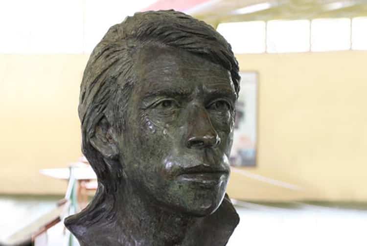 Buste de Jacques Brel au musée d'Atuona, Hiva Oa