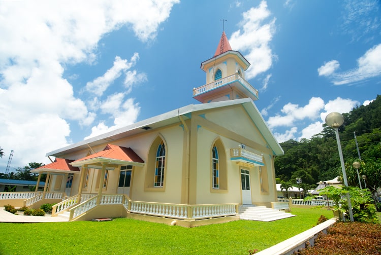 Temple protestant de Tiarei, Hitiaa o te ra, TAHITI