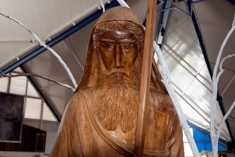 Statue de l'église Saint-Paul de Mahina, Tahiti 2015 © Tahiti Heritage