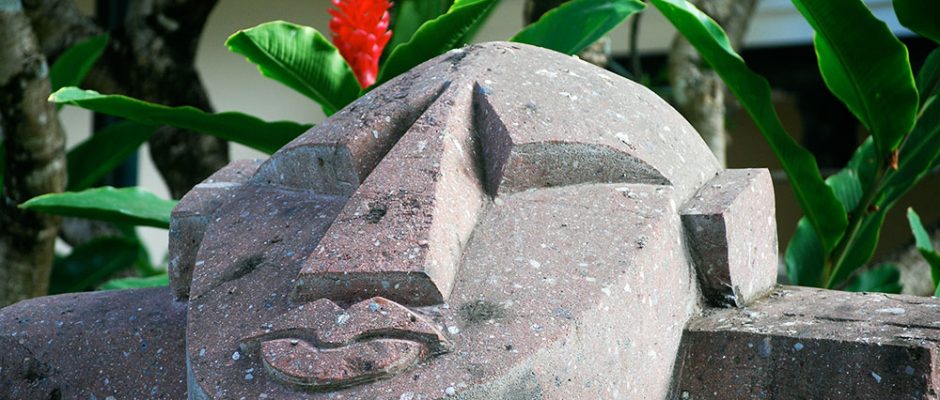 Tiki de la Présidence de la Polynésie française ©Tahiti Heritage