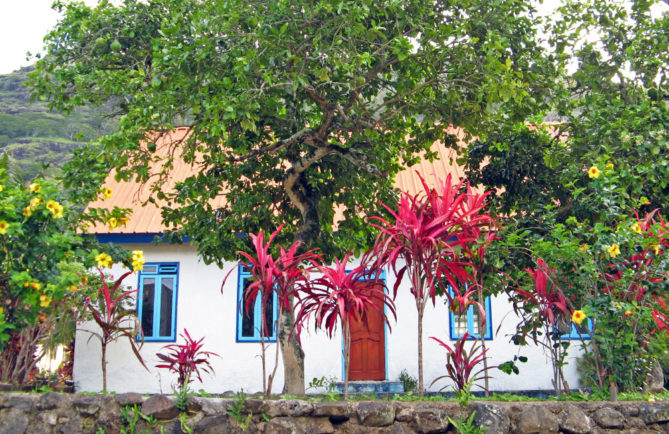 Maison du cousin du roi à Rikitea, Gambier © Tahiti Heritage