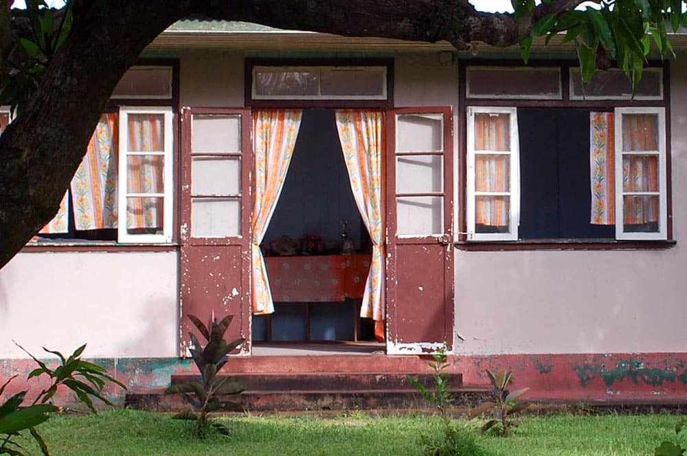 Maison rose de Tautira, à Tahiti © Tahiti Heritage