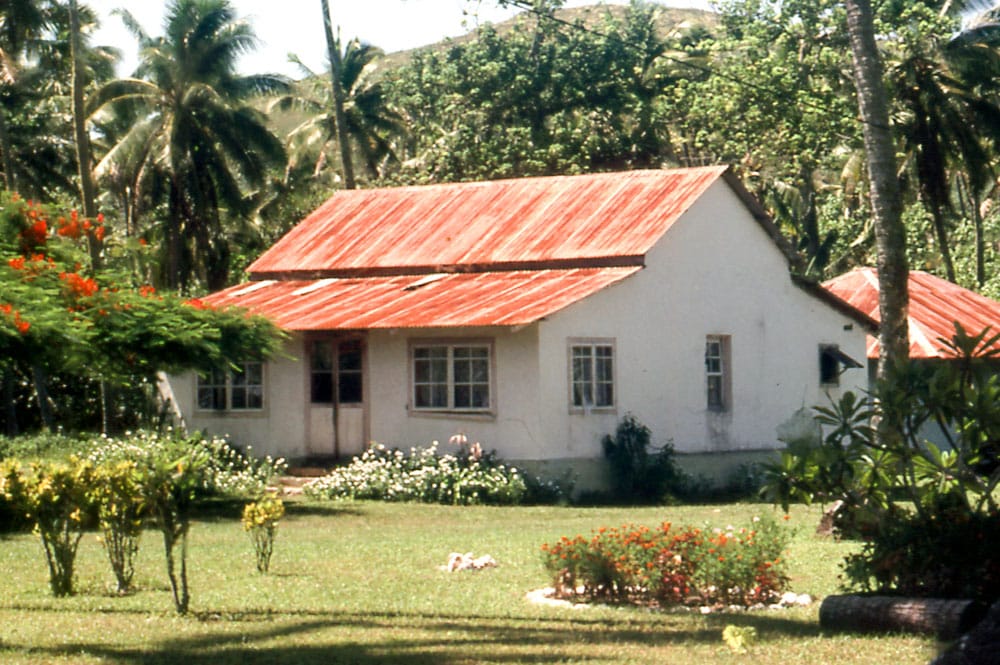 Ancienne maison en chaux de Mataura , Tubuai