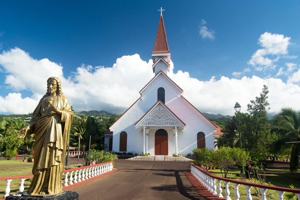 Eglise du Sacré-Coeur d'Arue, Tahiti © Tahiti Heritage 2015