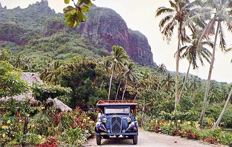 Truck Citroën à Moorea en 1950