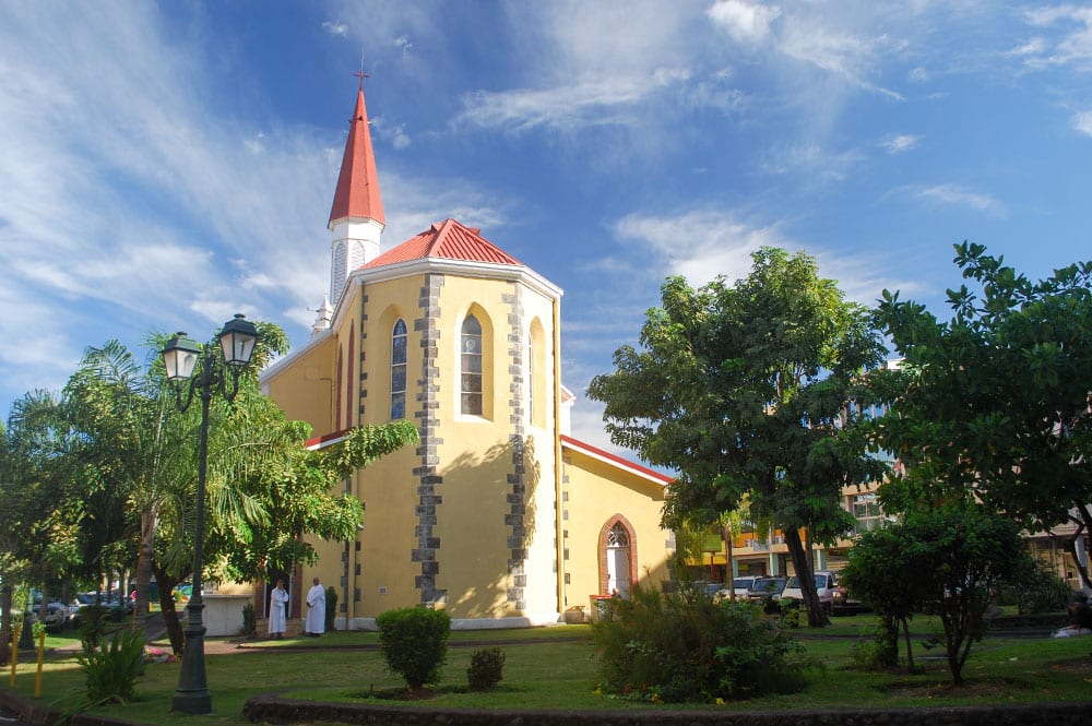 L'arrière de la cathédrale Notre-Dame de Papeete, Tahiti en 2015 © Tahiti Heritage