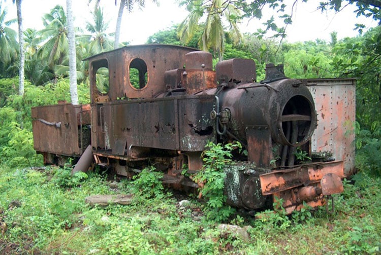 Locomotive vapeur de Makatea en 2004
