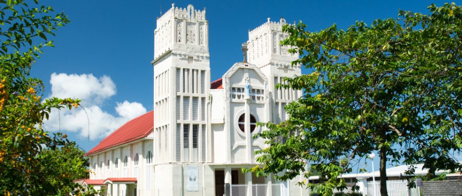 Eglise du Sacré coeur-de-Marie de Taravao, Tahiti. © Tahiti Heritage