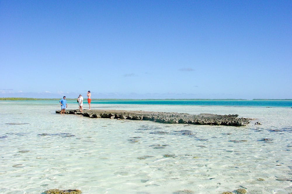 Le rocher papa Mataiva, le pito de l'atoll de Mataiva © Tahiti Heritage