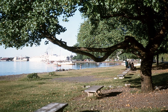 Plage Paofai en 1966. Photo Treboz