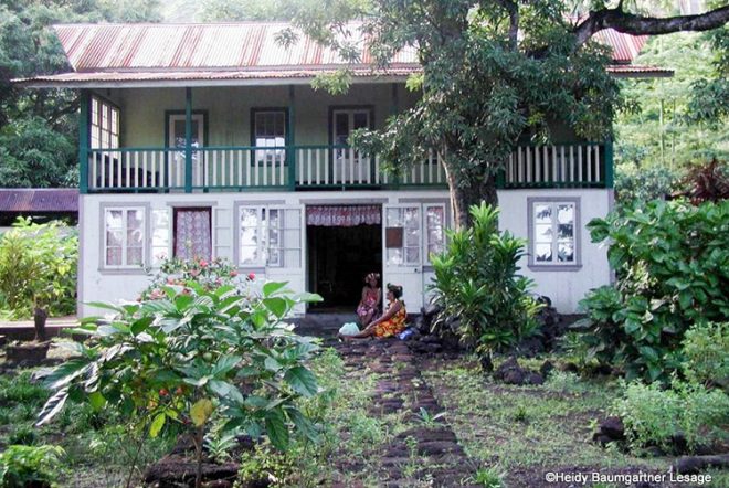 Maison Grelet, à Omoa, Fatu Hiva. Photo Heidy Baumgartner Lesage