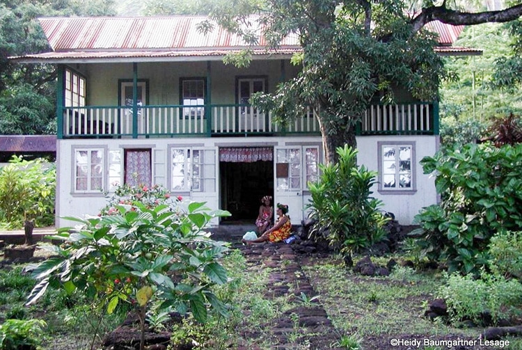 Maison Grelet, à Omoa, Fatu Hiva. Photo Heidy Baumgartner Lesage