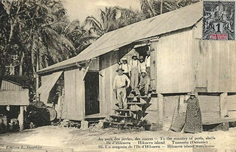 Magasin de Hikueru, Tuamotu. Photo Gauthier