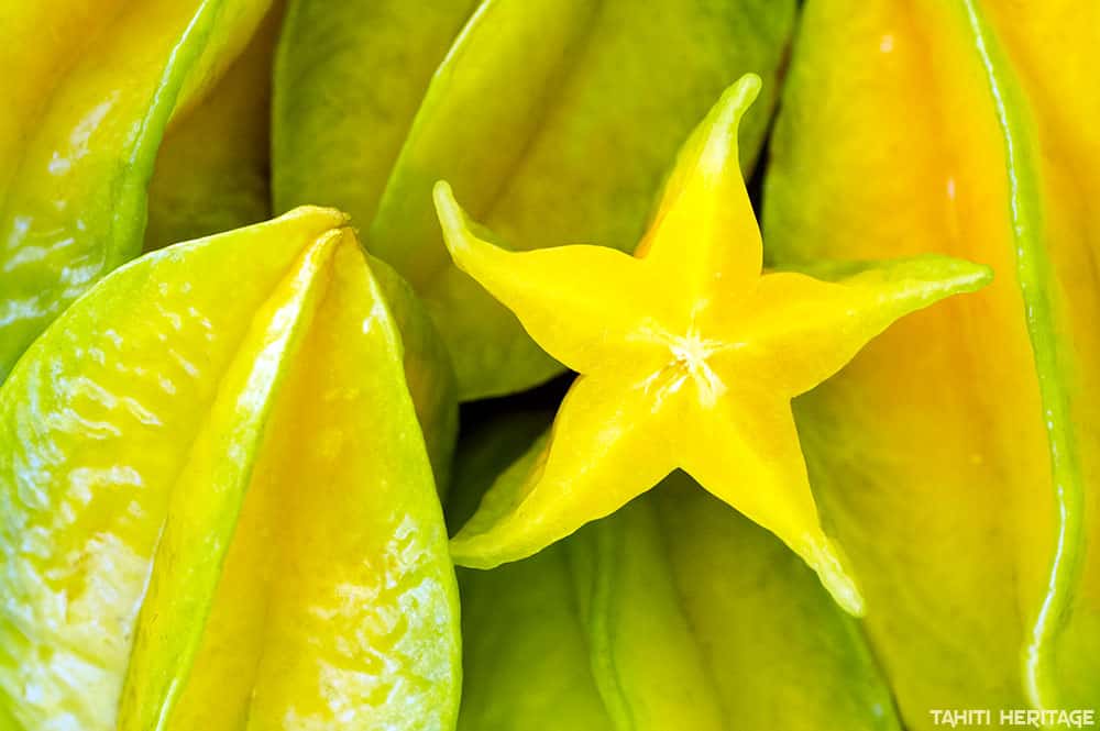 Carambole de Tahiti, Star fruit, Averrhoa carambola © Tahiti Heritage