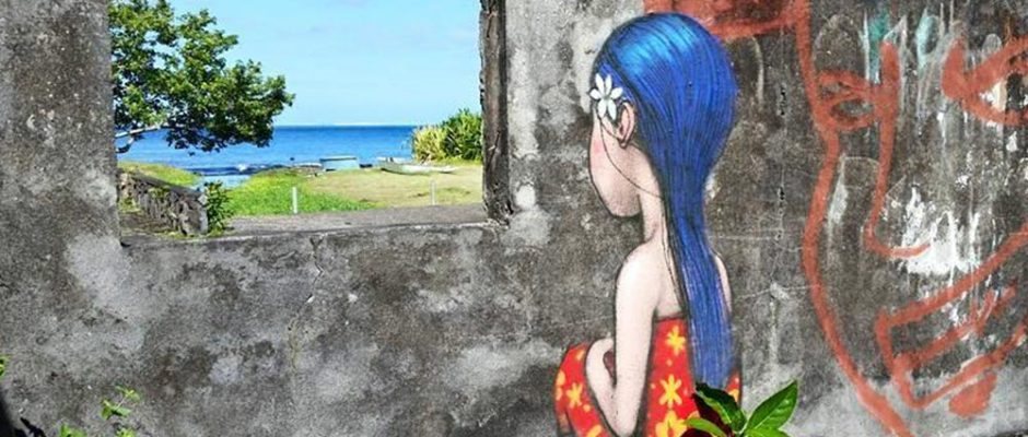 Fenêtre sur lagon à mataiea par Seth. Photo Chantal Alexandre Tahiti Iti