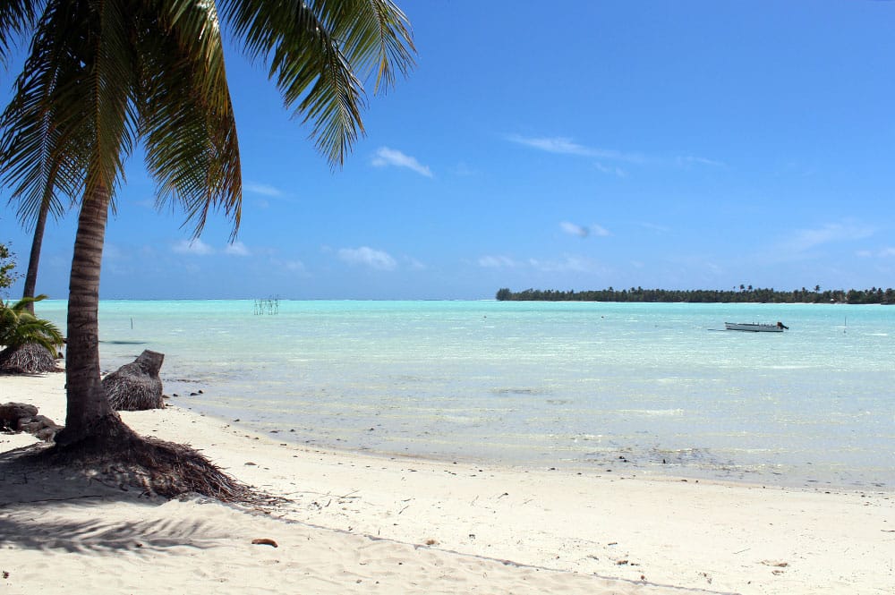 Plage de Tereria à Maupiti. Photo lesavanturesdemarianne