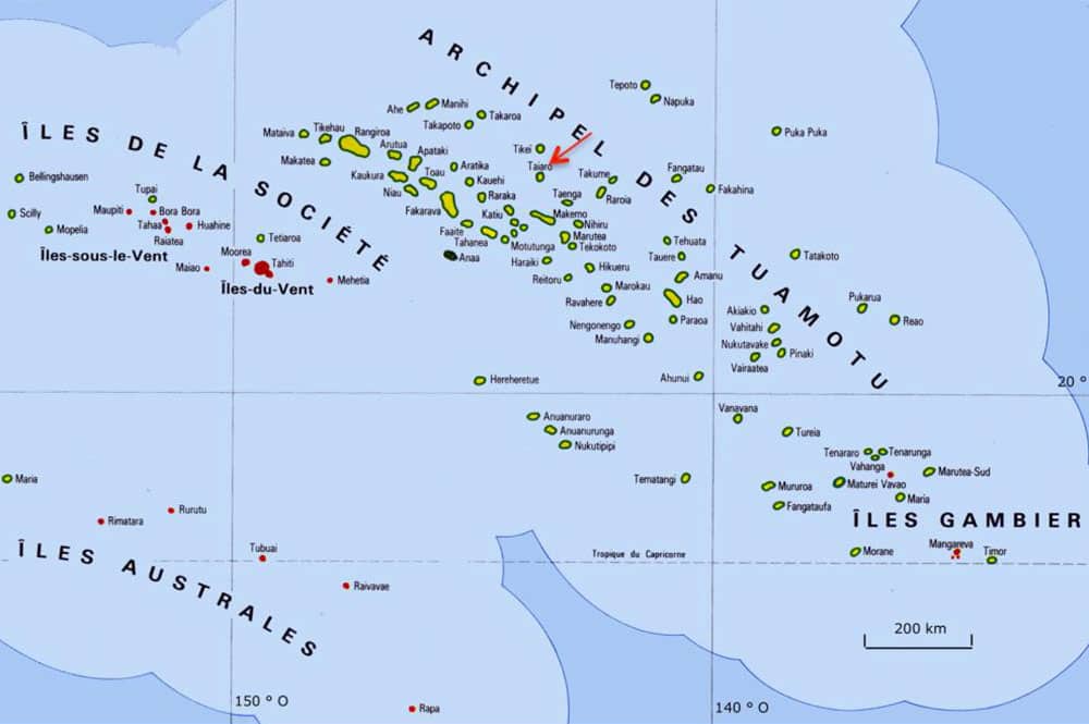 Atoll de Taiaro aux Tuamotu