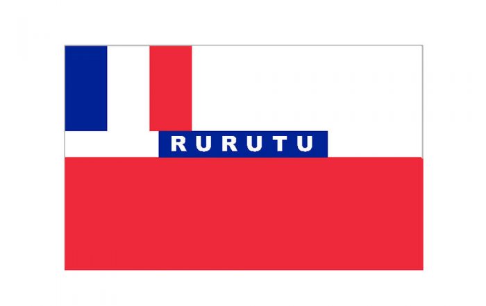 Drapeau de Rurutu sous le Protectorat (1858-1889)