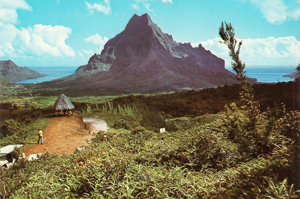 Le belvédère de Moorea en 1980