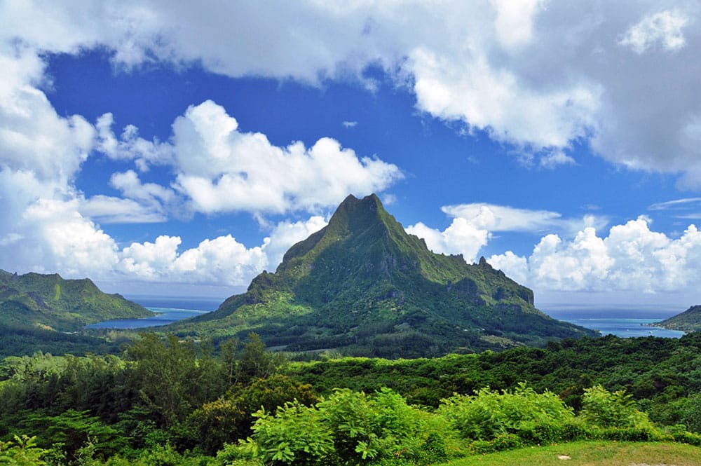 Vue du belvédère d'Opunohu à Moorea. Photo CyrilTahiti