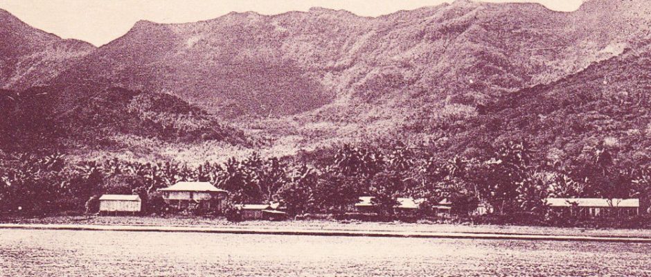Baie de Taihoae à Niku Hiva vers 1930