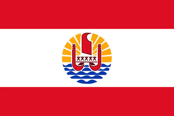 Drapeau de la Polynésie française, Tahiti