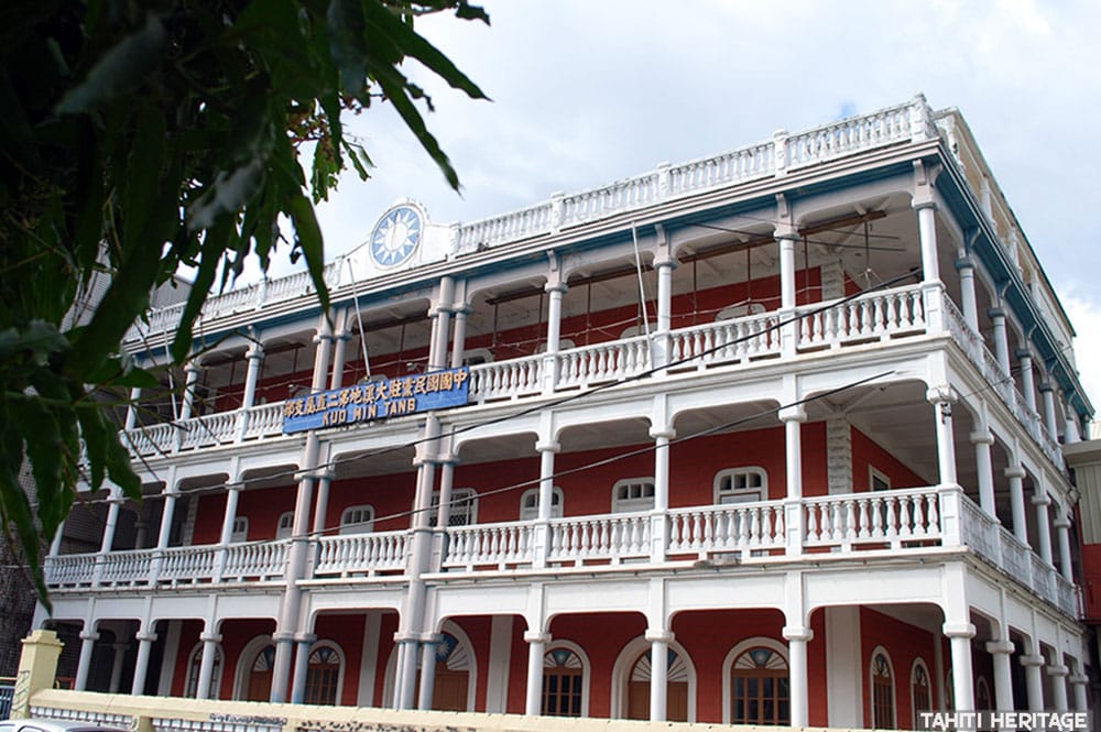 Bâtiment du Kuo Min Tang 2 à Papeete en 2000. © Tahiti Heritage