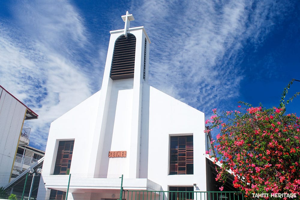 Temple protestant de Bethel à Papeete. © Tahiti Heritage