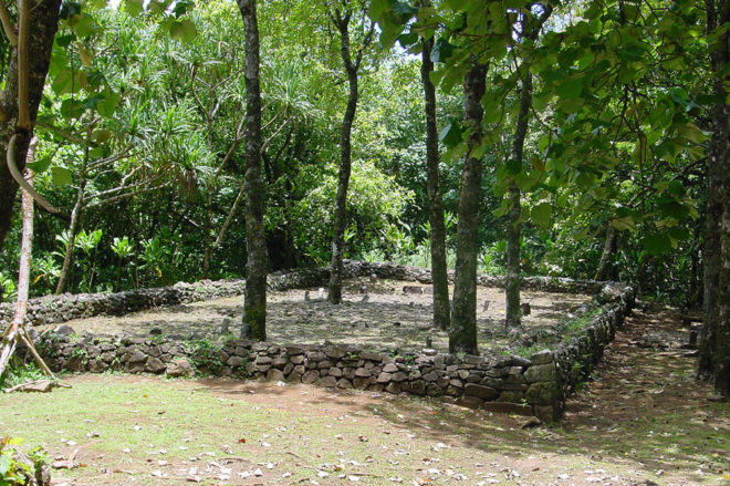 Marae Tetiiroa du circuit des ancêtres, d'Opunohu Moorea