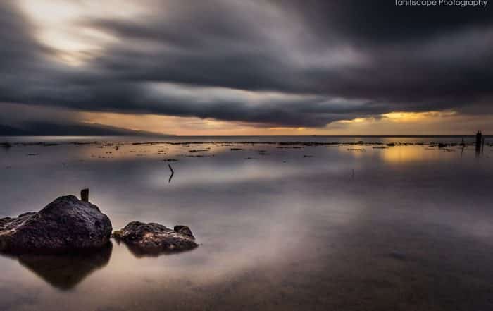 Mer calme. Photo Steve Kuo Tahitiscape Photography