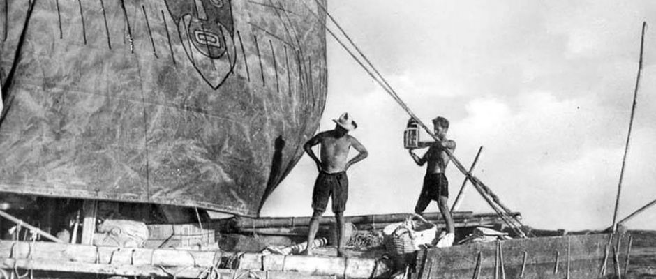 Le radeau Kon Tiki, en 1947.