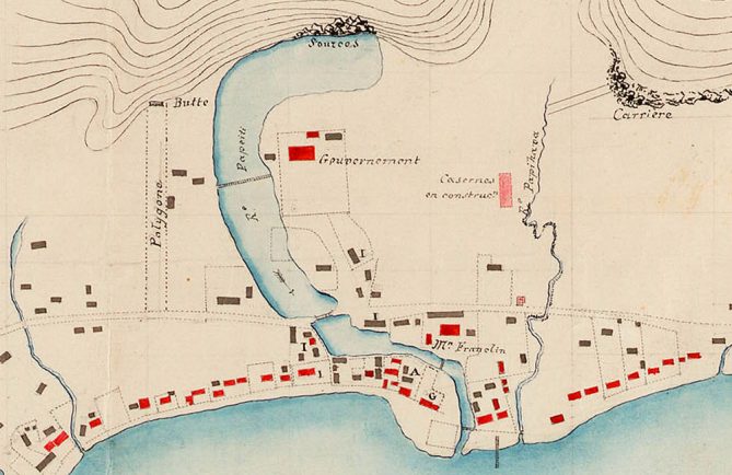 Plan de Papeete de 1844