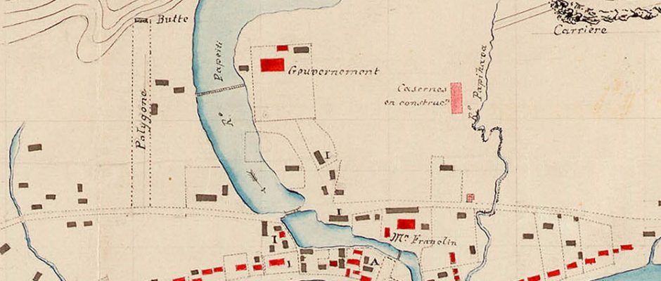 Plan de Papeete de 1844