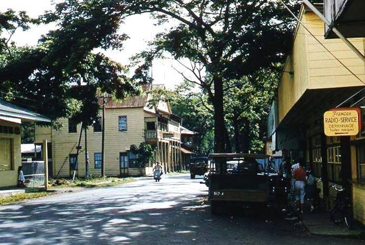 La rue de Rivoli à Papeete en 1955