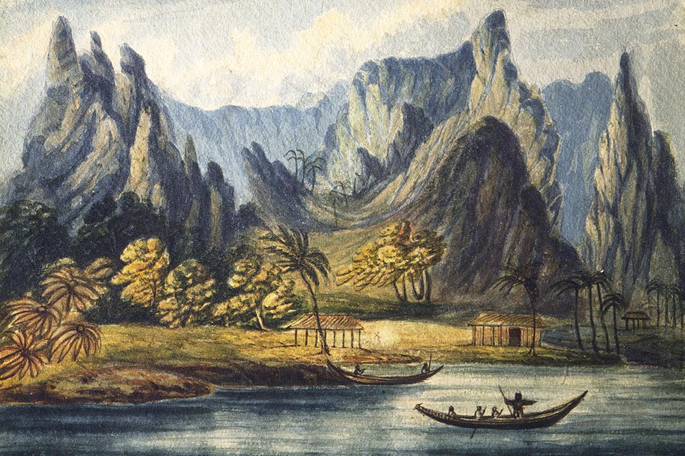 Opoa, Island of Raiatea, 1822 par Daniel Tyerman 