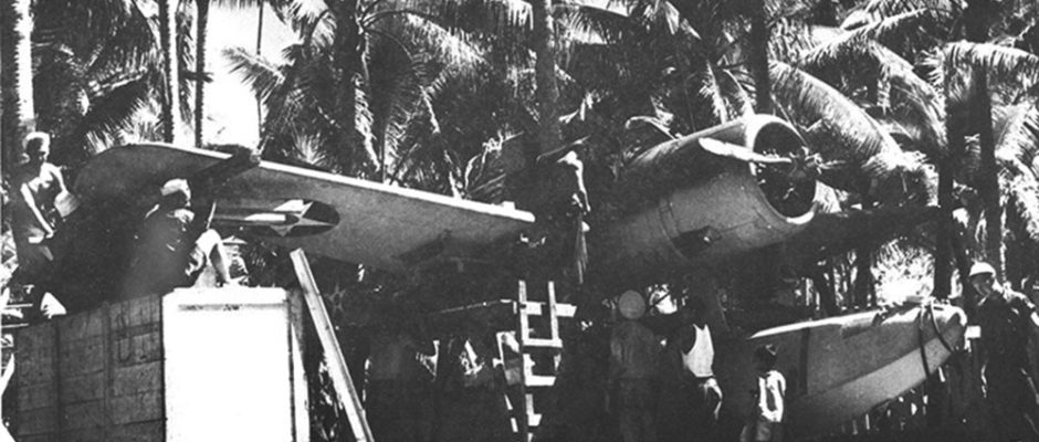 Avion à Bora Bora en 1941