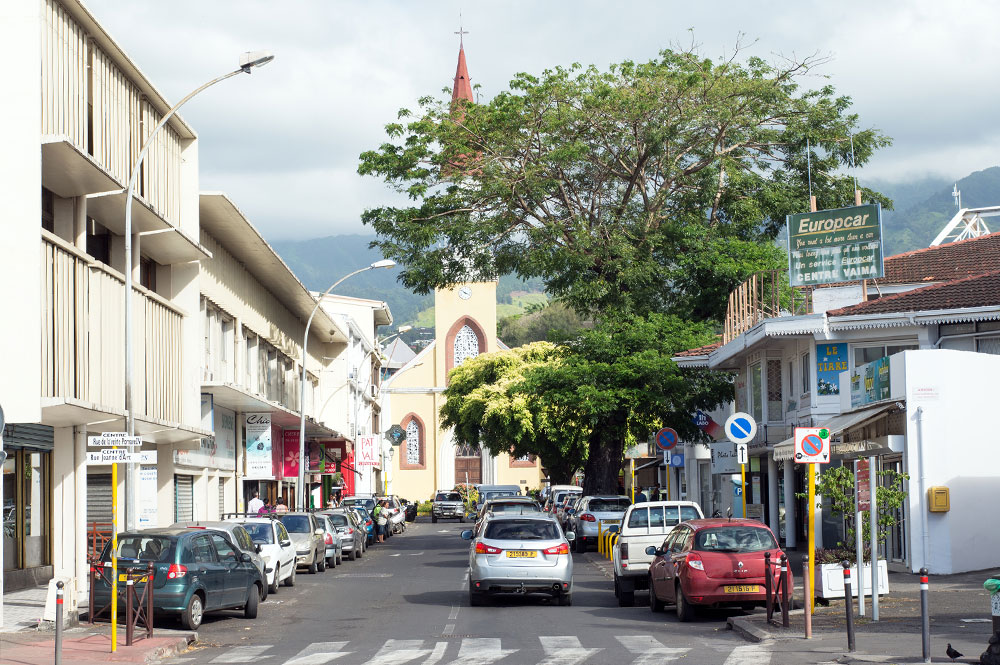 La rue Jeanne d'arc à Papeete en 2016