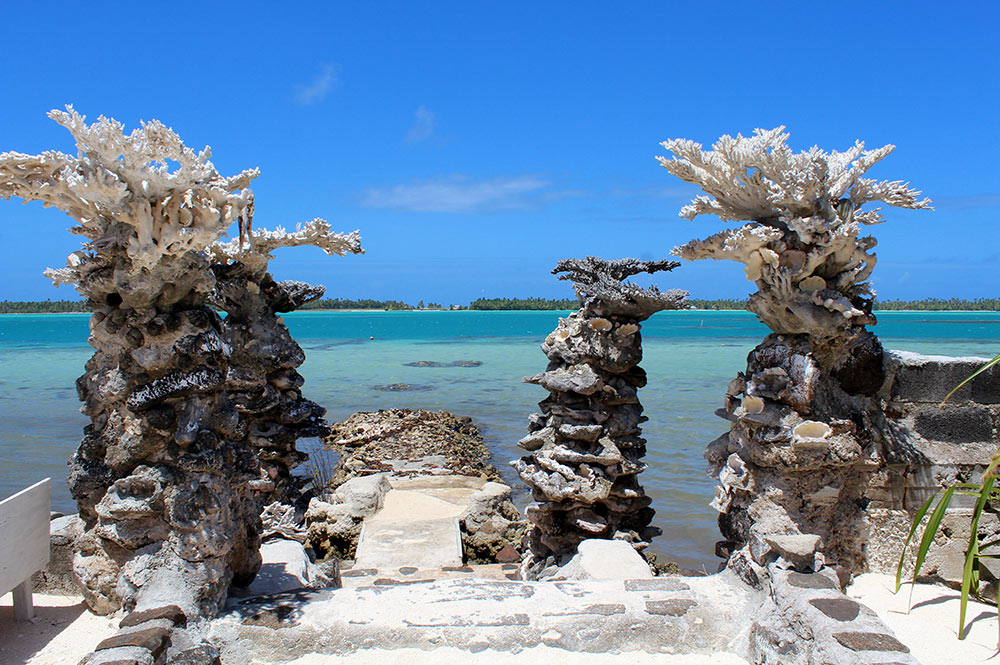 Maison en coquillage de Maupiti. Photo lesaventuresdemariane