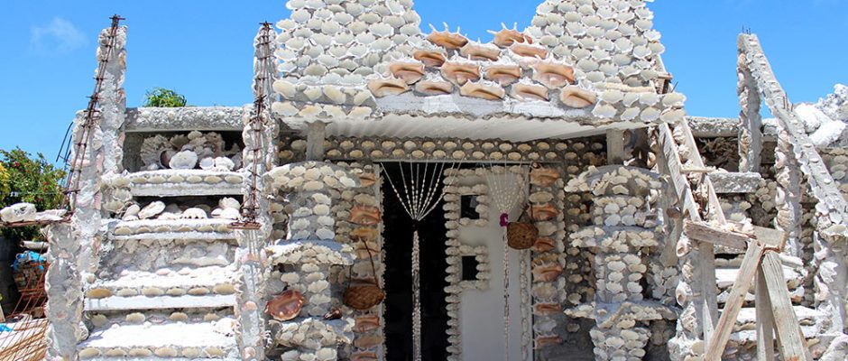 Maison en coquillage de Maupiti. Photo lesaventuresdemariane