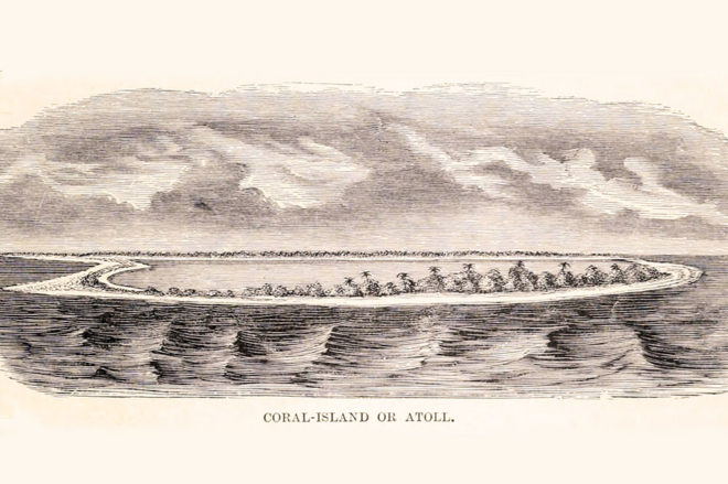 Coral island or Atoll