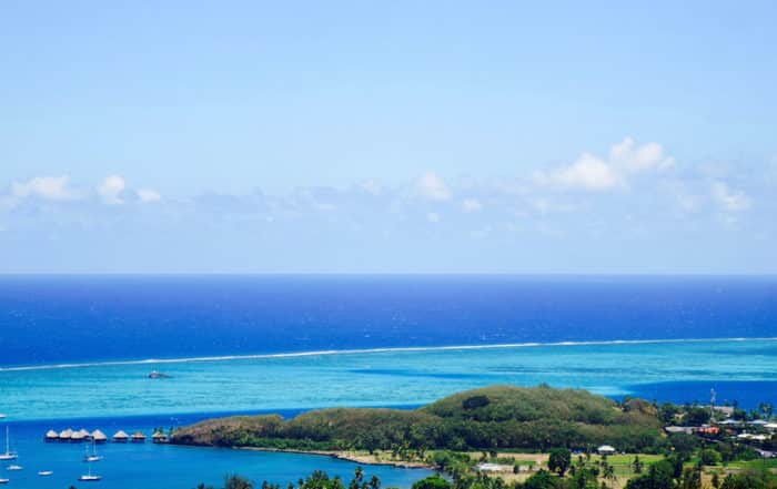 La pointe Tata'a à vue du lotissement Taina